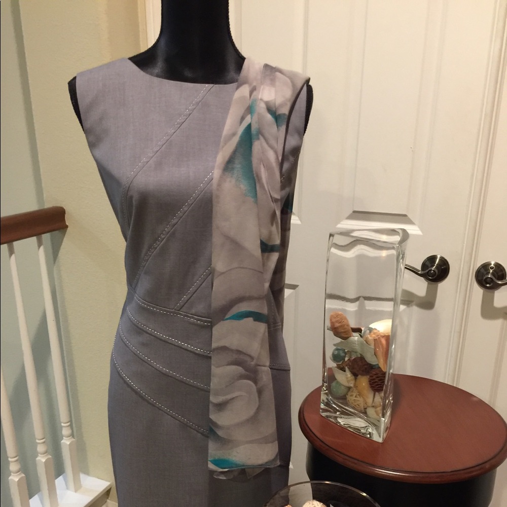 St. John Printed Rose Scarf